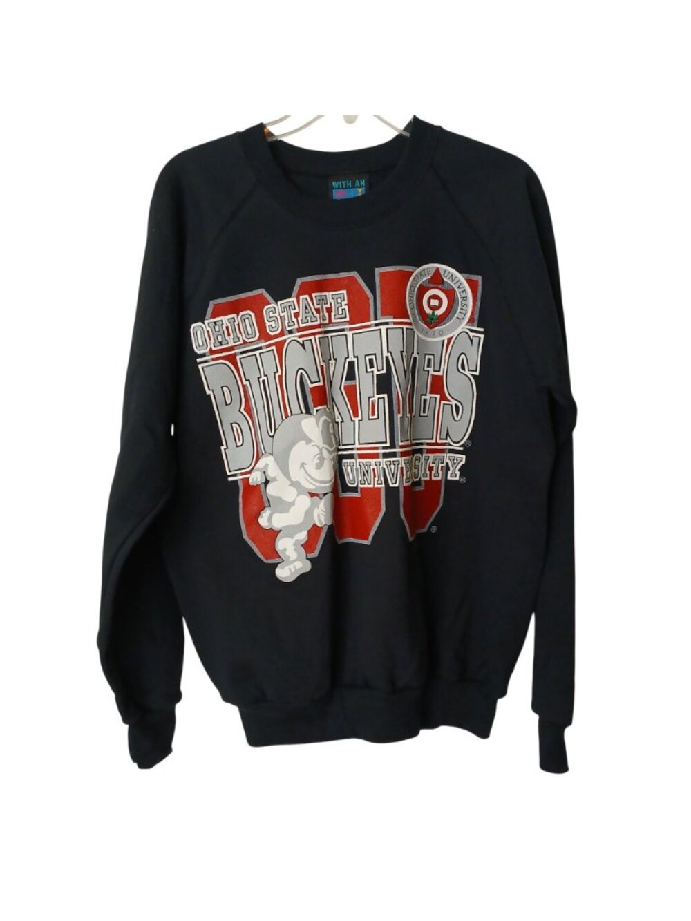 VTG Ohio State Buckeyes Sweatshirt XL With An Attitude Cotton Blend Made USA L54 - Picture 7 of 8